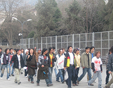 Tibetan North-west University Students Protest in Lanzhou